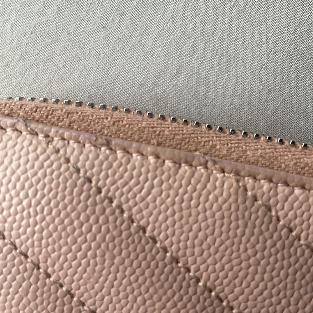 YSL wallet in blush pink silver hardware with dust bag and COA - Picture 14 of 16